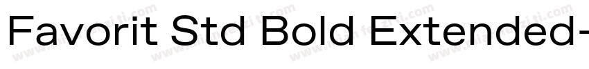 Favorit Std Bold Extended字体转换